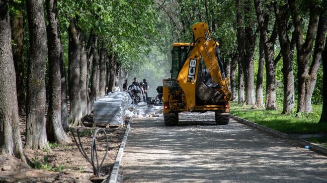 Благоустройство Парка Ветеранов в Вологде завершено на 40%