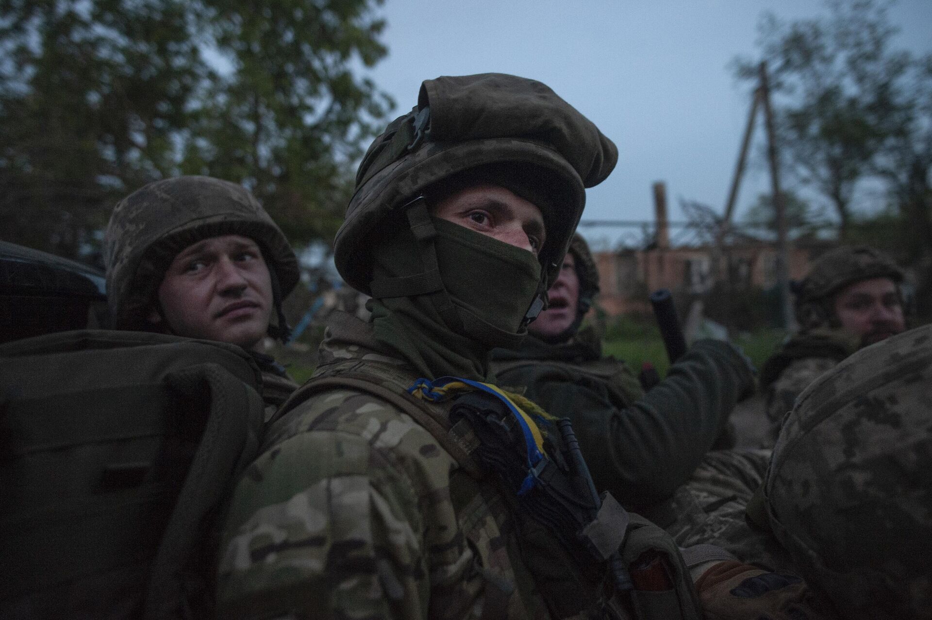 Украинские военные в Донецкой области1