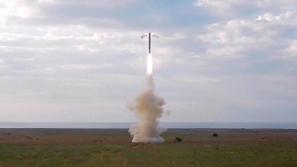 ВС РФ сверхзвуковыми крылатыми ракетами Оникс уничтожают ангары с иностранными вооружениями в Одессе. Кадр видео