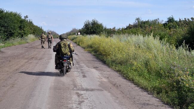 Разведчики 1-й танковой армии Западной группы войск в зоне проведения спецоперации