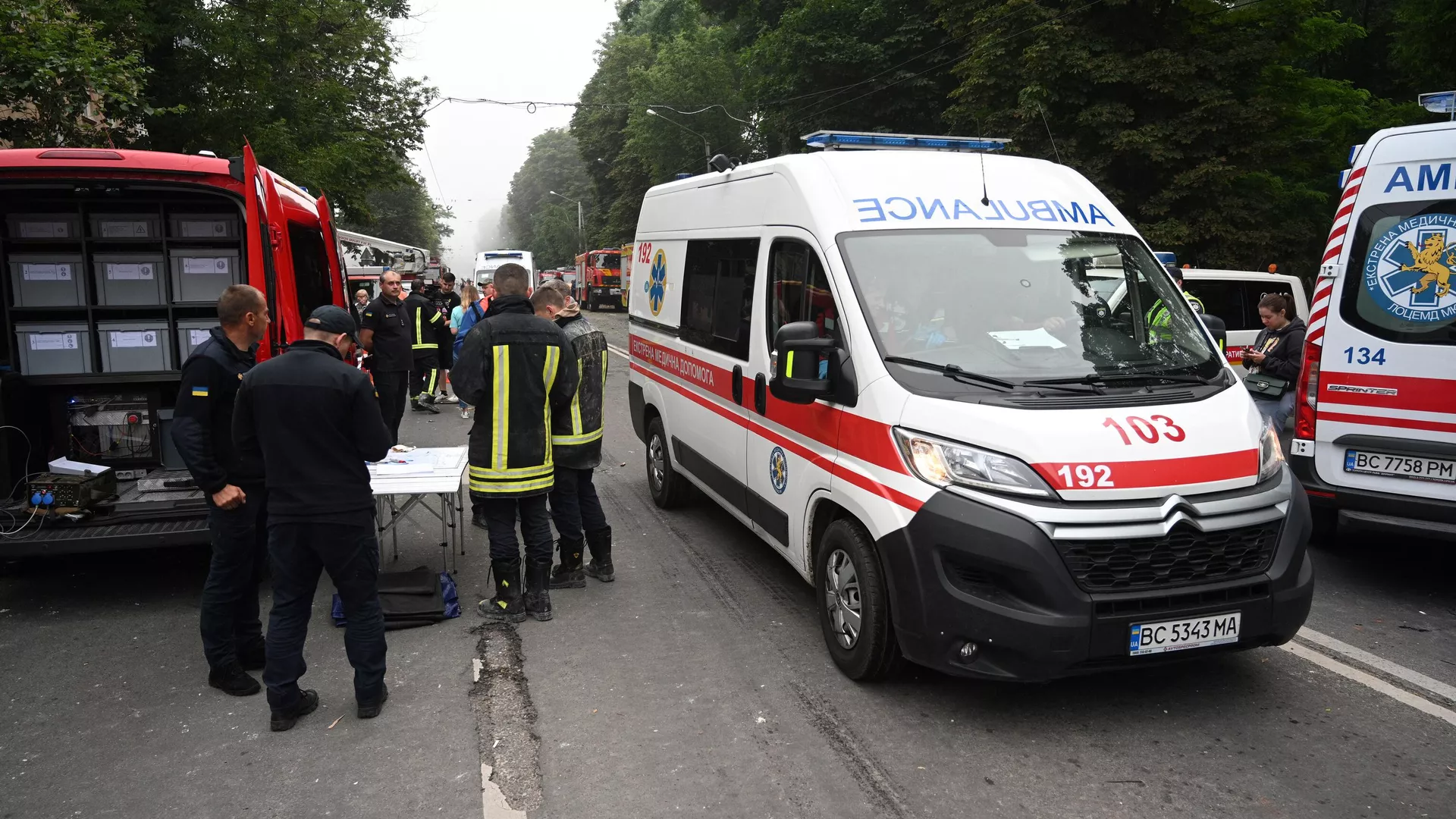 Representatives of emergency services in Lviv on July 6, 2023 - RIA Novosti, 1920, 07/22/2023