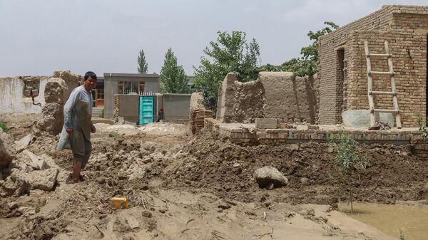 Последствия наводнения в провинции Газни, Афганистан