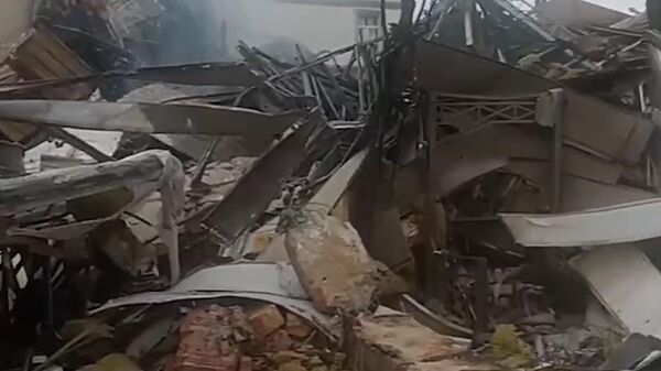 Кадры из Одессы, где в ночь с 19 на 20 июля ПВО Украины разрушила здание банка