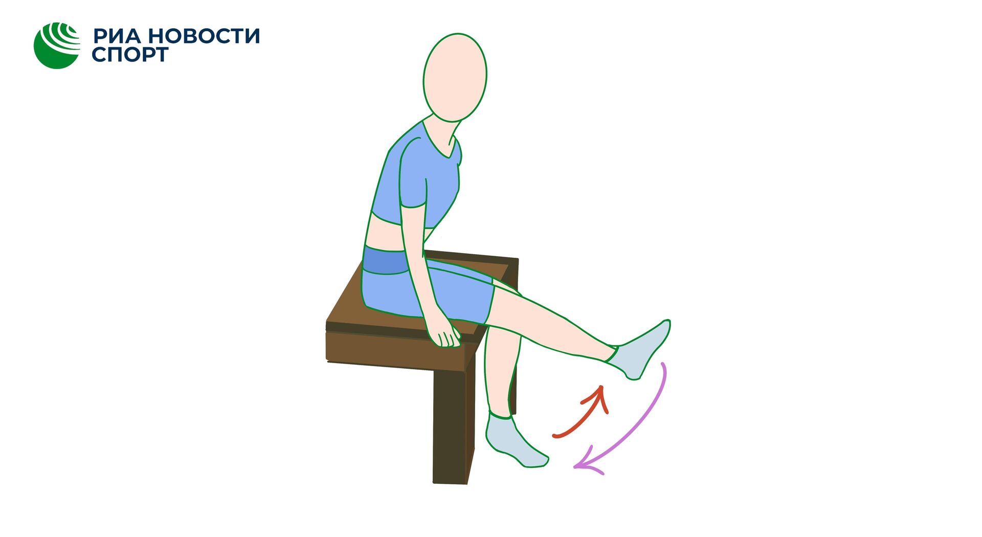 Разгибание ноги согнутой в колене - РИА Новости, 1920, 25.07.2023