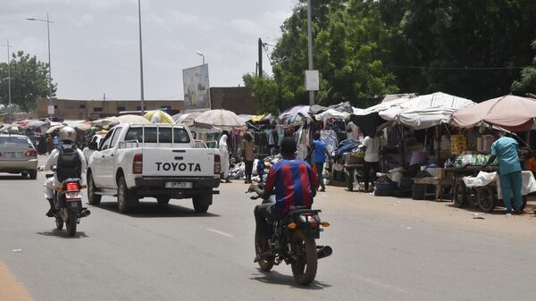 Одна из улиц в Ниамее, Нигер. 26 июля 2023 года