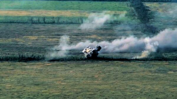Уничтожение танка Т-64 и бронеавтомобиля ВСУ