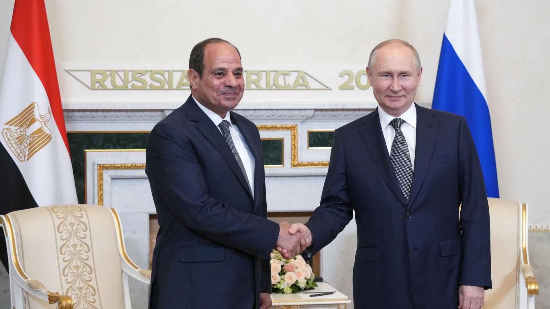 Ο Βλαντιμίρ Πούτιν συναντήθηκε με τον Αιγύπτιο Πρόεδρο Αμπντέλ Φατάχ αλ-Σίσι - RIA Novosti, 1920, 26/07/2023