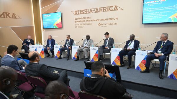 Участники сессии Россия – Африка: космические технологии для ускорения развития экономики и повышения уровня жизни населения