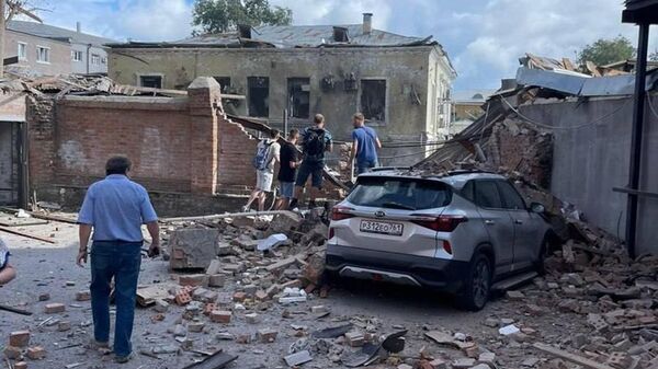 На месте взрыва в Таганроге