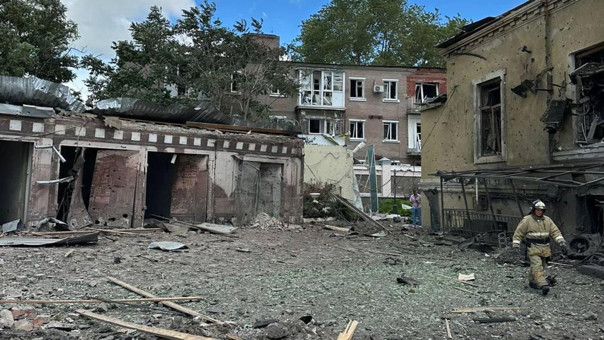 На месте взрыва в Таганроге - РИА Новости, 1920, 02.08.2023