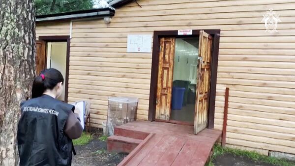 Кадр видео с осмотра оздоровительного лагеря Шебалинского района Республики Алтай