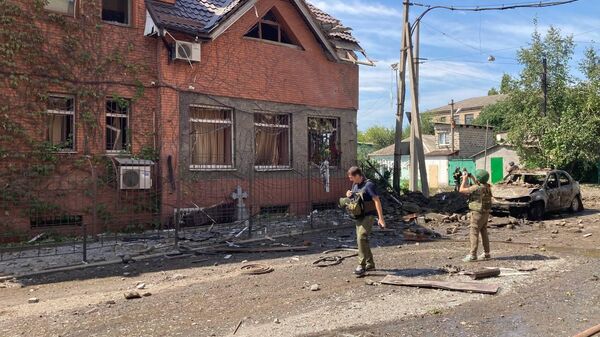 Последствия обстрела Донецка со стороны ВСУ. 31 июля 2023