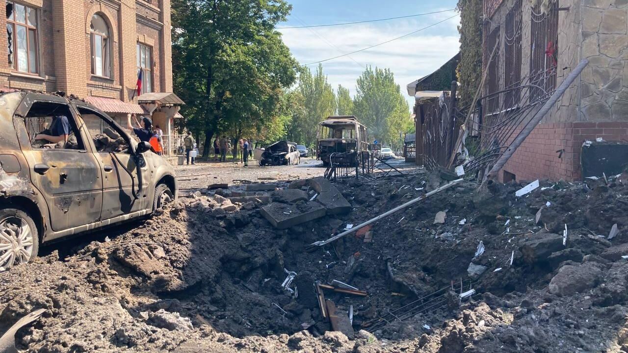 Последствия обстрела Донецка со стороны ВСУ - РИА Новости, 1920, 10.08.2023