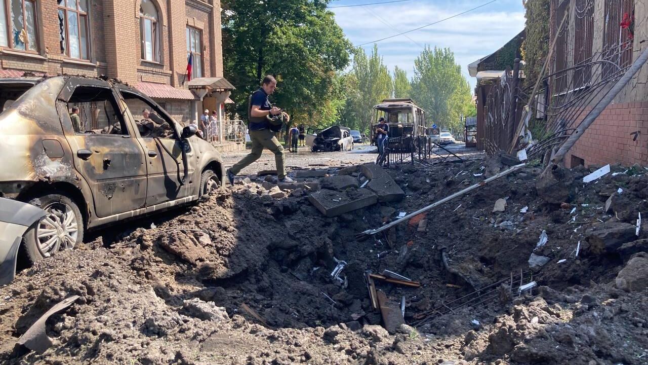 Последствия обстрела Донецка со стороны ВСУ - РИА Новости, 1920, 13.08.2023