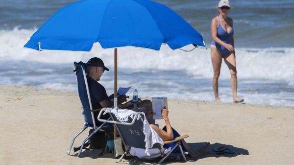 Президент США Джо Байден на пляже Рехобот-Бич в штате Делавэр. 30 июля 2023