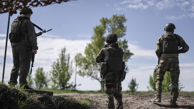 Российские военнослужащие в зоне проведения спецоперации