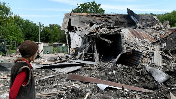 Дом женщины, погибшей в результате обстрела Куйбышевского района Донецка со стороны ВСУ. 31 июля 2023