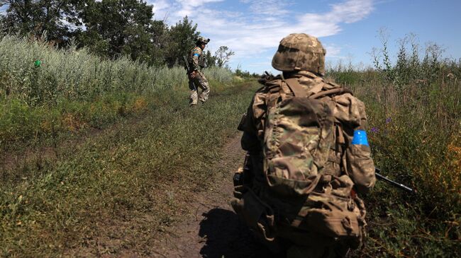 Украинские военные в Донецкой области