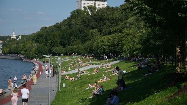 Жаркая погода в Москве