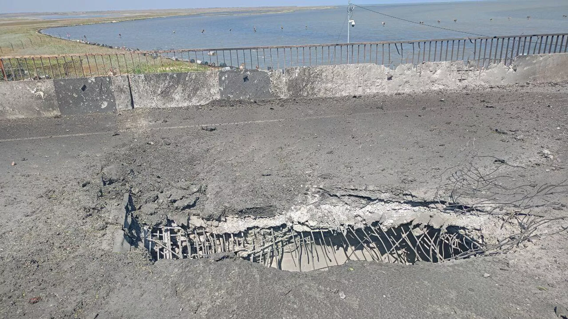 The consequences of the shelling of the Chongar bridge with Storm Shadow missiles - RIA Novosti, 1920, 08/06/2023