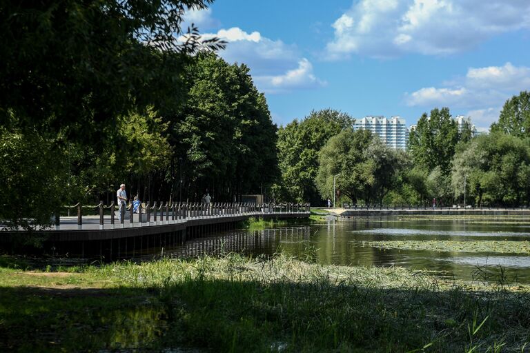 Благоустройство в парке Усадьба Михалково