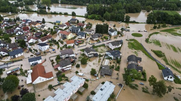 Последствия наводнения в Словении