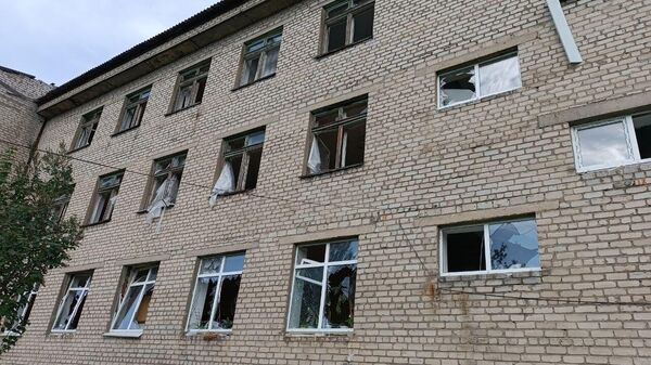 Последствия обстрела Школы в городе Ясиноватая
