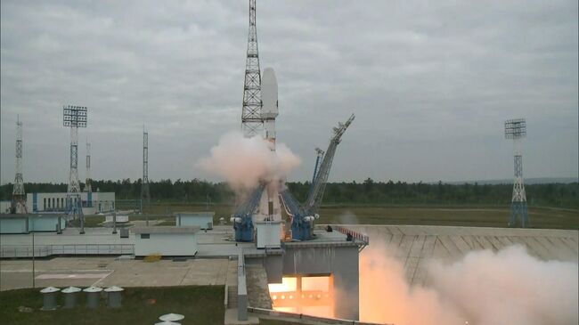 Запуск автоматической межпланетной станции Луна-25 с космодрома Восточный