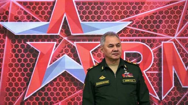Министр обороны РФ Сергей Шойгу на Международном военно-техническом форуме АРМИЯ-2023 