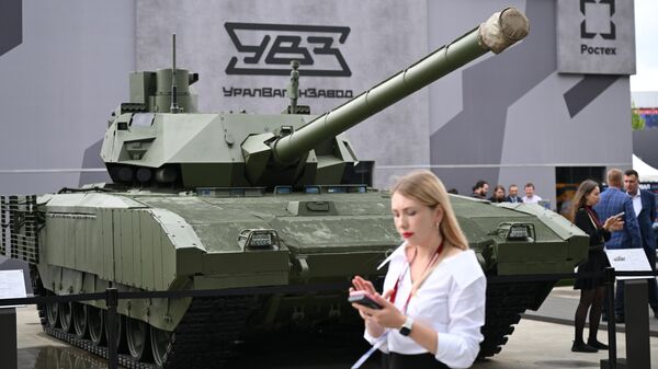 Танк Т-14 Армата на Международном военно-техническом форуме АРМИЯ-2023