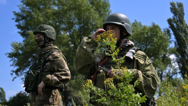 Военнослужащие ВС РФ в зоне проведения спецоперации