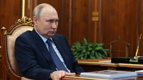 Президент РФ В. Путин встретился с главой Ингушетии М. Калиматовым