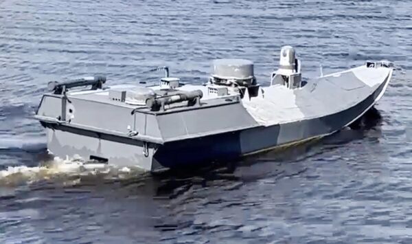 Изображение морского дрона, опубликованное украинскими источниками Изображение морского дрона, опубликованное украинскими источниками