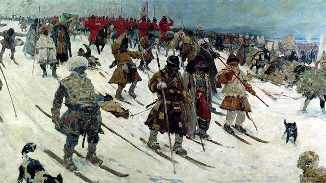 С. Иванов. Поход войска Московской Руси, XVI век, 1903 год