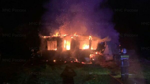 Пожар в частном доме в Лакинске Владимирской области