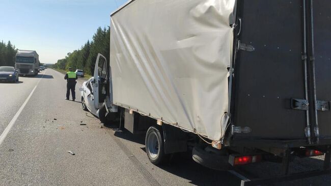 ДТП в Уфимском районе на 19 км автодороги Западный обход Уфы