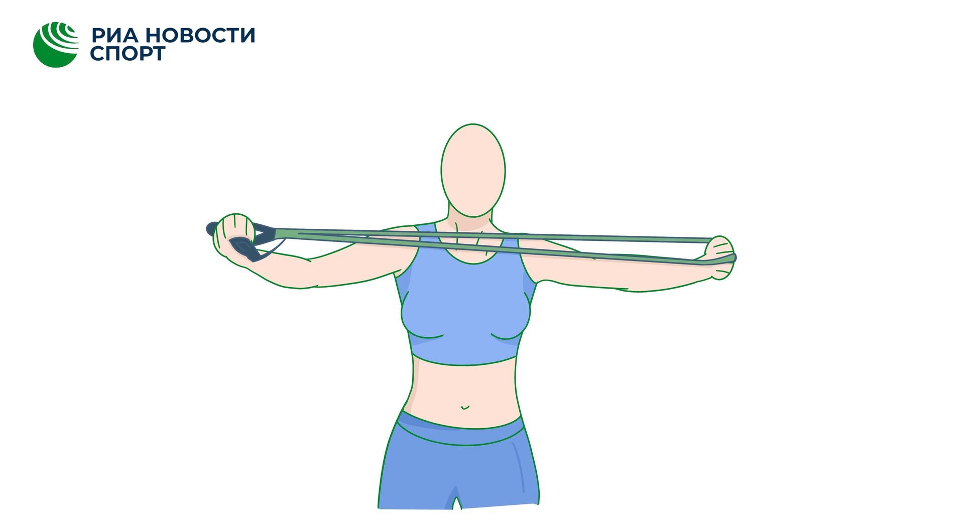 Растягивание эспандера перед собой - РИА Новости, 1920, 21.08.2023