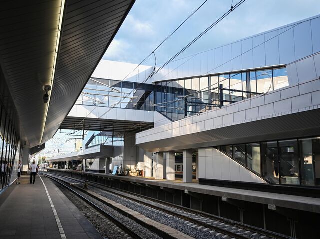 Станция Крюково третьего Московского центрального диаметра (МЦД-3) в Зеленограде