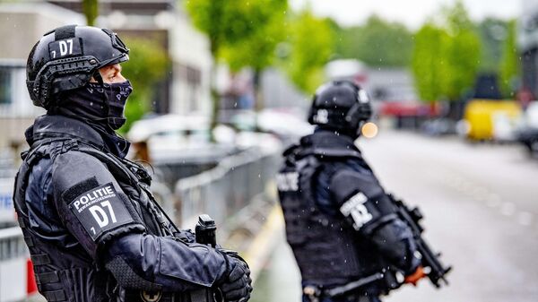 Сотрудники спецподразделения полиции Нидерландов