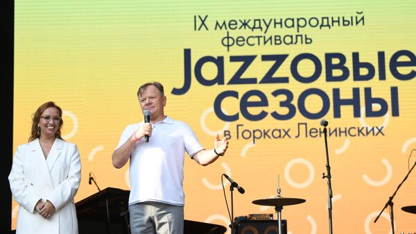 Музыкант Игорь Бутман на фестивале Jazzовые сезоны