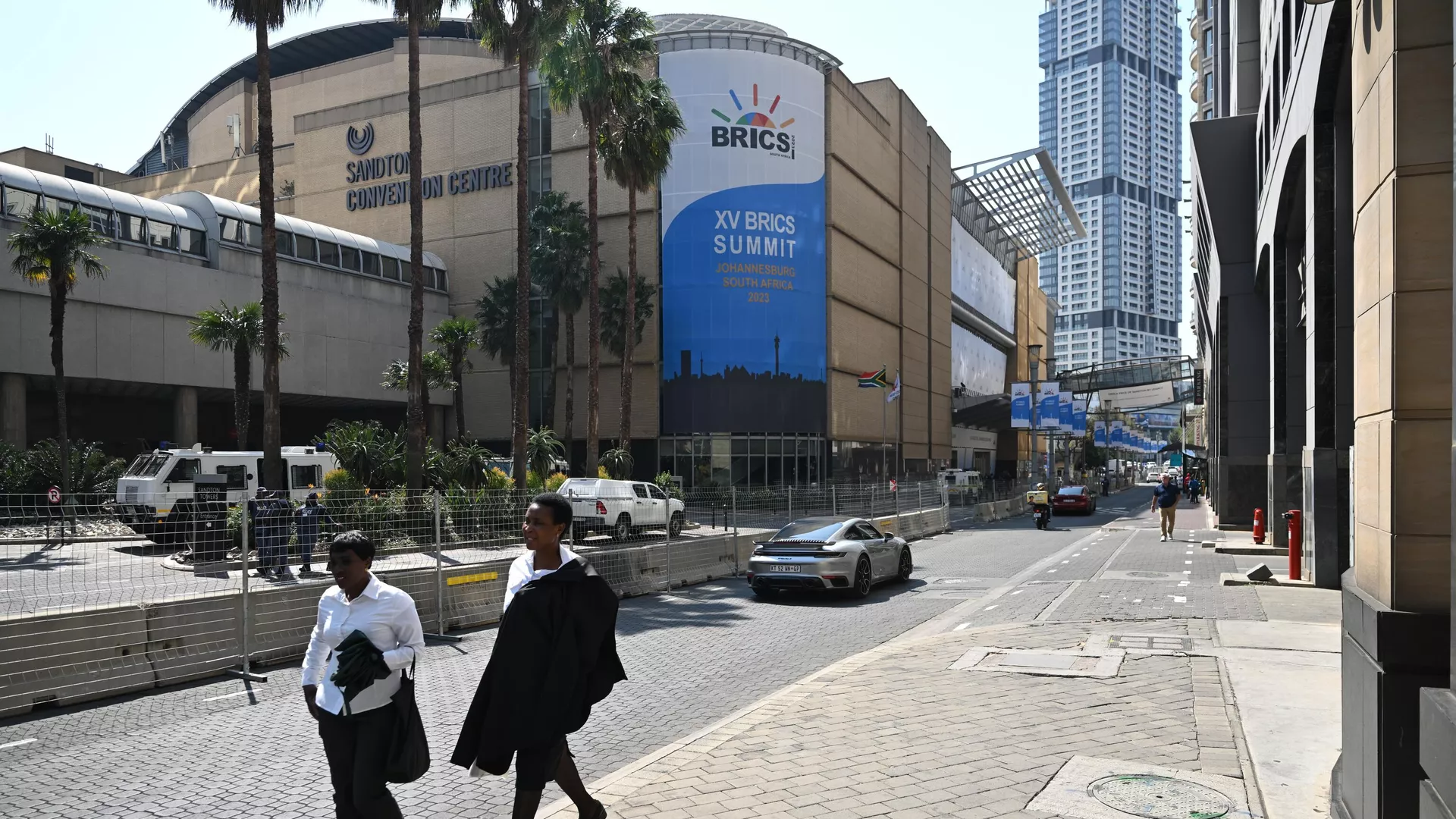 Подготовка к саммиту БРИКС в Йоханнесбурге Подготовка к саммиту БРИКС в Йоханнесбурге - РИА Новости, 1920, 22.08.2023