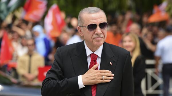  Президент Турции Реджеп Тайип Эрдоган во время визита в Никосию