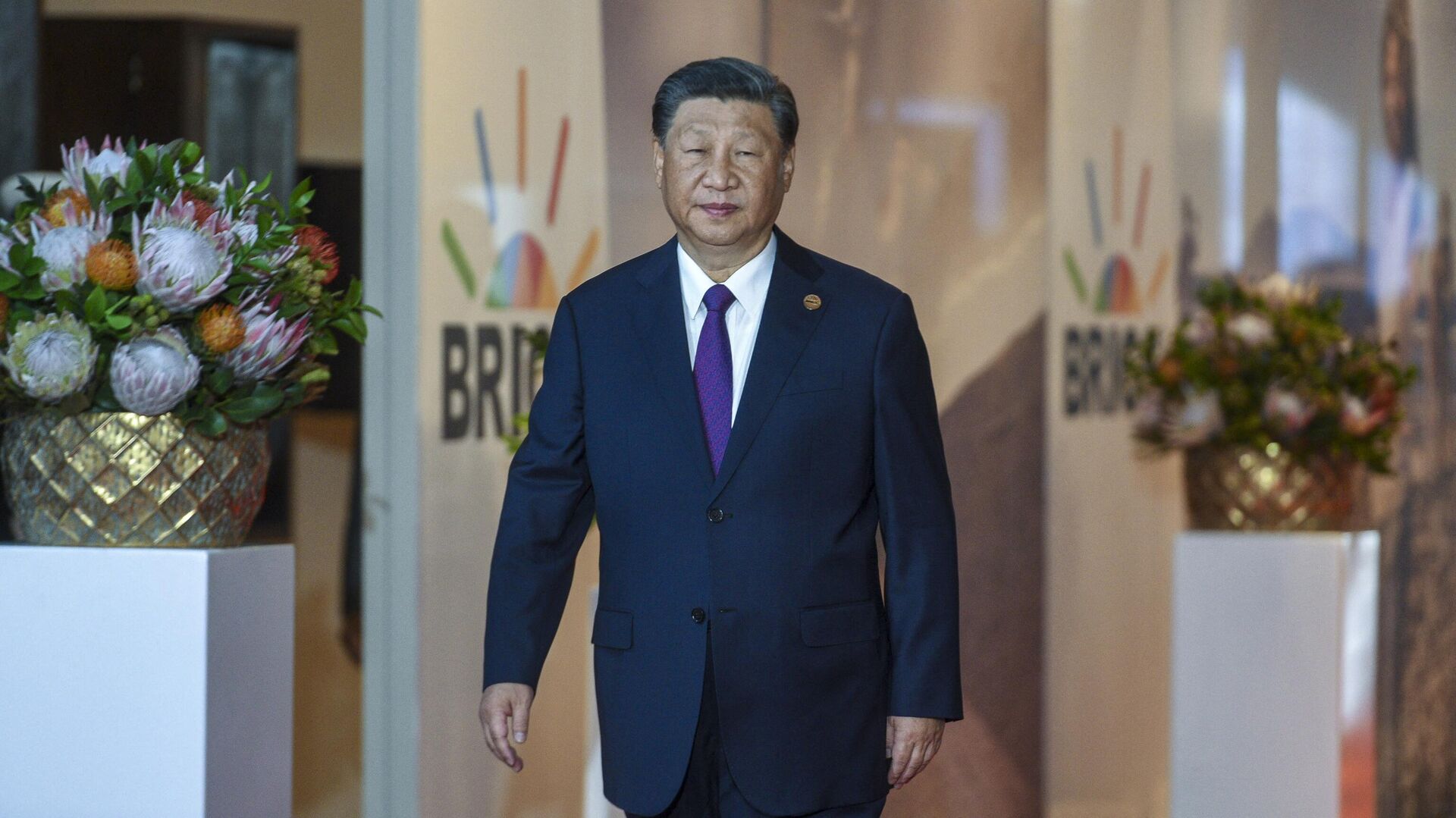 Председатель КНР Си Цзиньпин на саммите БРИКС в Йоханнесбурге. 23 августа 2023 - РИА Новости, 1920, 23.08.2023