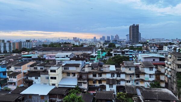 Обзорный вид на Бангкок.