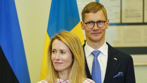 Премьер-министр Эстонии Кая Каллас и ее муж Арво Халлик