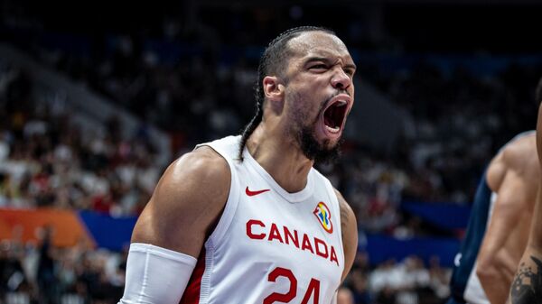 Канадский баскетболист на чемпионате мира 2023 года