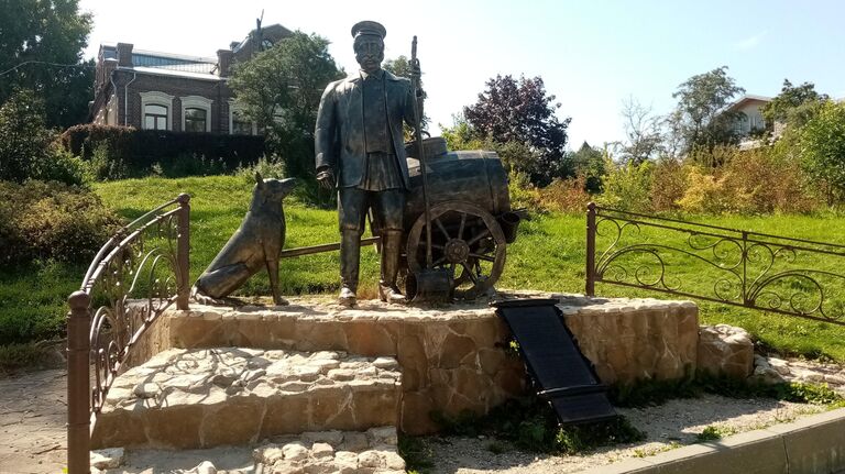 Памятник водовозу, город Коломна