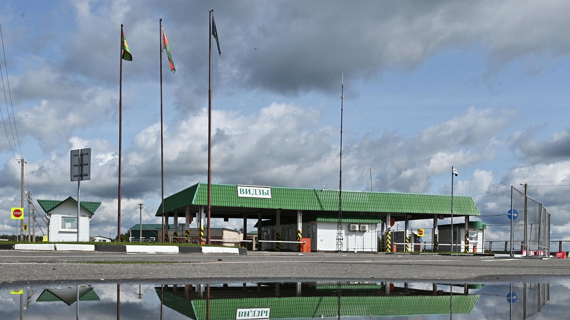 Закрытый погранпереход Видзы на белорусско-литовской границе - РИА Новости, 1920, 18.12.2025