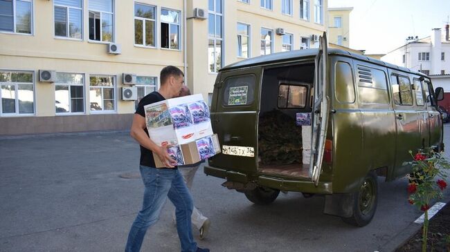 Лискинцы передали в зону спецоперации автомобиль УАЗ