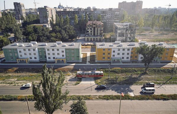 Новые дома на бульваре Шевченко в Мариуполе